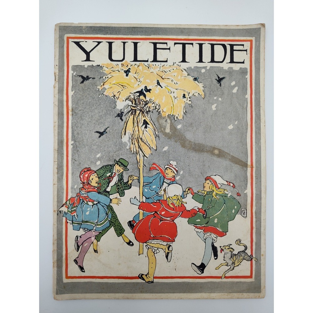 1919 YULE TIDE‎ BOOK Christmas ANTQ Yuletide Collectable Paperbook B58.1GU2006